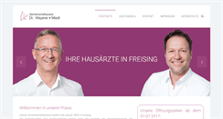 Desktop Screenshot of hausarzt-freising.de