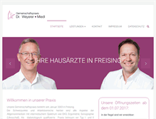 Tablet Screenshot of hausarzt-freising.de